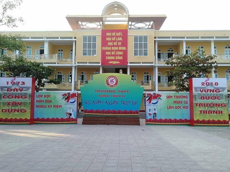Đánh giá Trường THPT Giao Thuỷ B tỉnh Nam Định có tốt không?