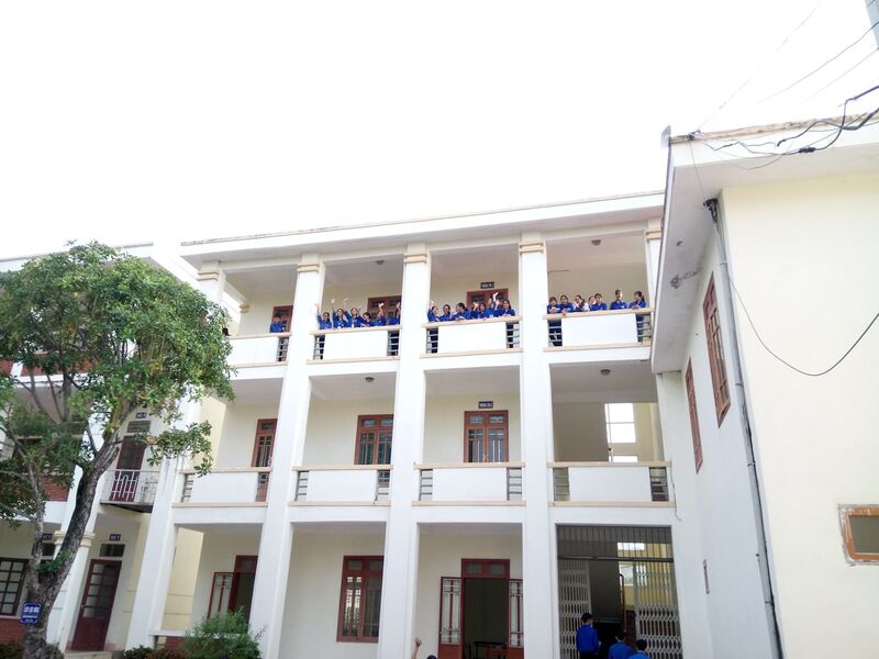 Một dãy phòng học tại trường THPT Quỳnh Lưu 2