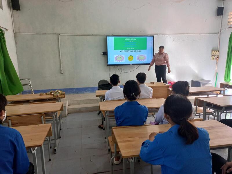 Phòng học trường THPT Tân Thành
