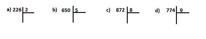 Một số bài tập về phép chia 3 chữ số cho 1 chữ số